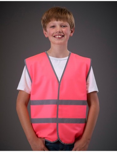 Kids Fluo Reflective Border Waistcoat6