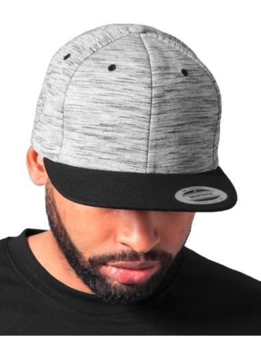 Stripes Melange Crown Snapback1