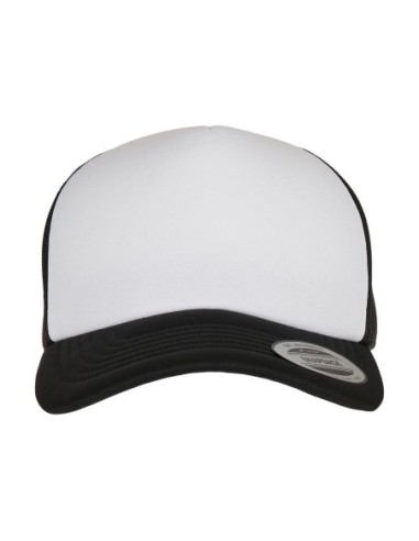 Classic Curved Foam Trucker Cap – White Front0