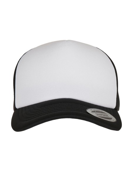 Classic Curved Foam Trucker Cap – White Front0