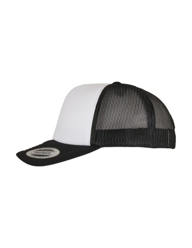 Classic Curved Foam Trucker Cap – White Front2