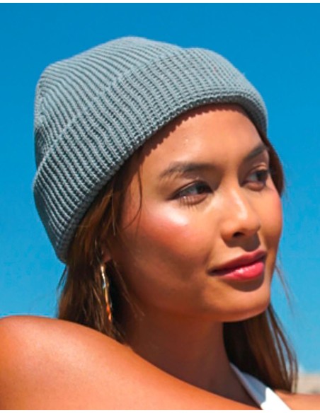 Recycled Yarn Waffle Knit Beanie5