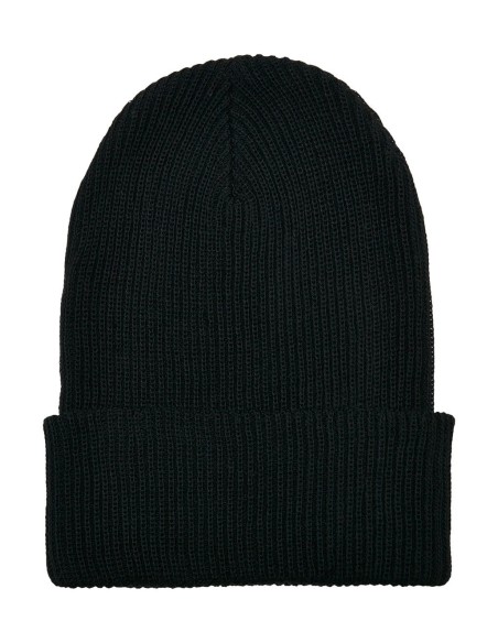 Recycled Yarn Ribbed Knit Beanie0