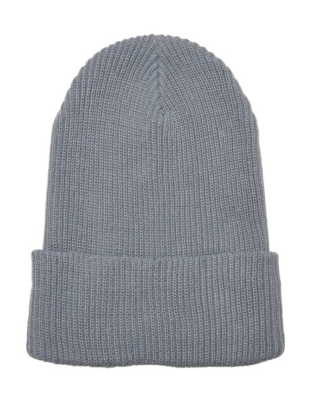 Recycled Yarn Ribbed Knit Beanie1
