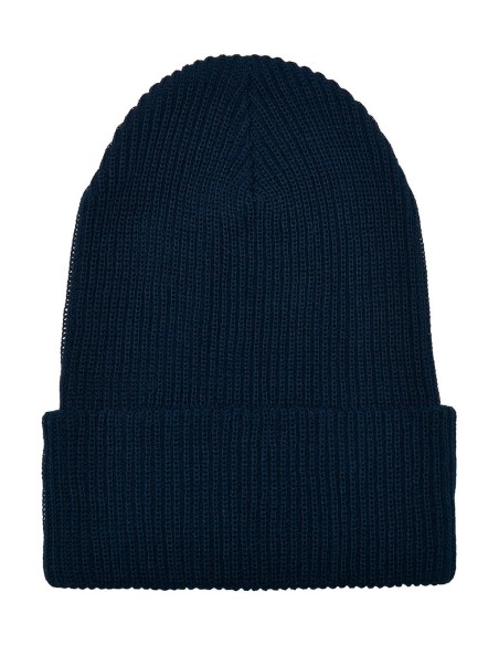 Recycled Yarn Ribbed Knit Beanie2