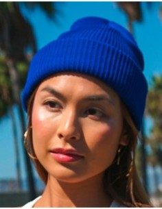 Recycled Yarn Ribbed Knit Beanie5