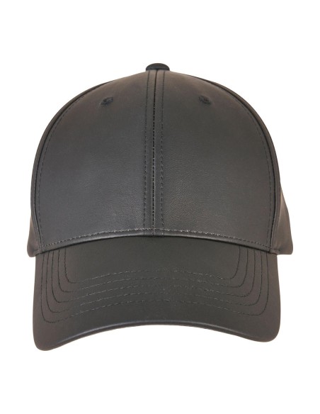 Synthetic Leather Alpha Shape Dad Cap0