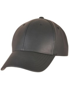 Synthetic Leather Alpha Shape Dad Cap1