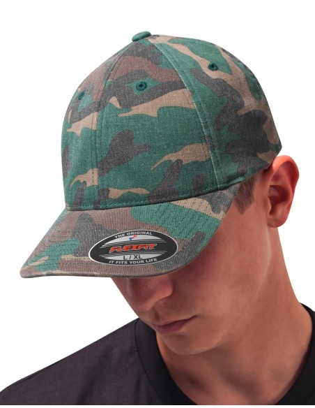Flexfit Garment Washed Camo1