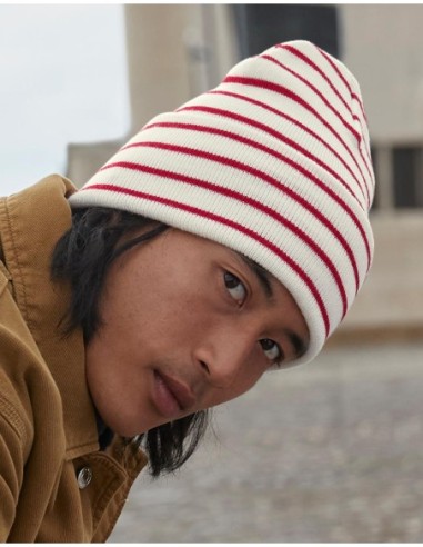 Original Deep Cuffed Striped Beanie5