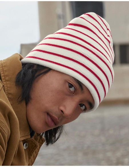 Original Deep Cuffed Striped Beanie5
