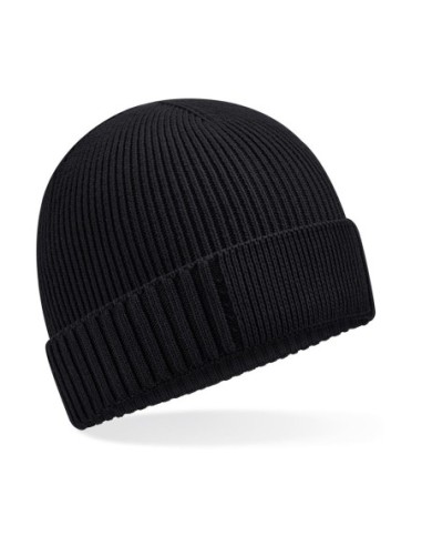 Organic Cotton Engineered Patch Beanie0