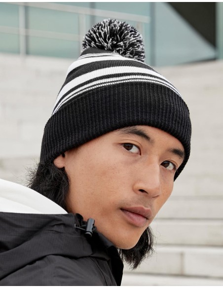 Striped Fan Beanie5