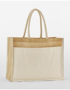 Cotton Pocket Natural Starched Jute Shopper0