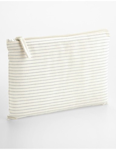 Striped Organic Cotton Accessory Pouch0