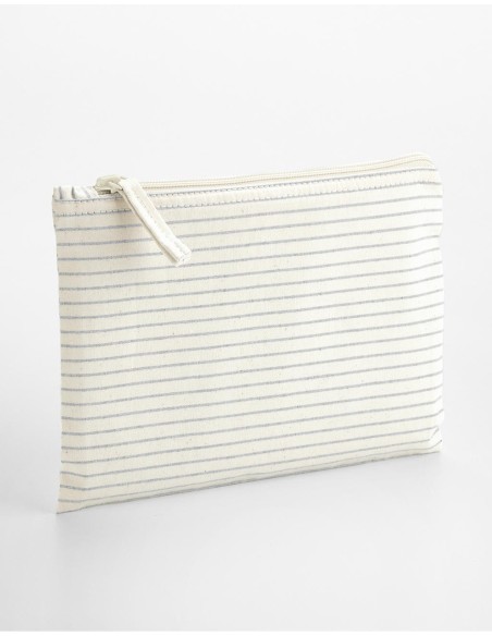 Striped Organic Cotton Accessory Pouch1