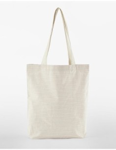 Striped Organic Cotton Tote0