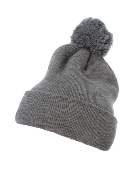 Cuffed Pom Pom Knit Beanie1