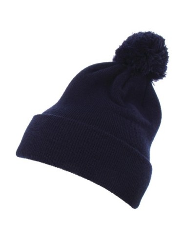 Cuffed Pom Pom Knit Beanie2