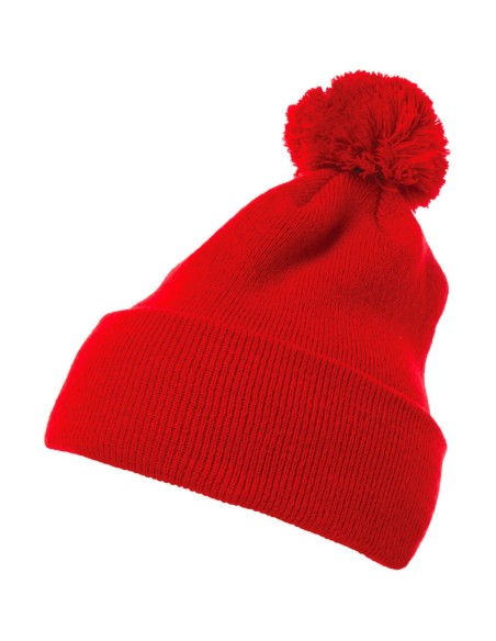 Cuffed Pom Pom Knit Beanie3
