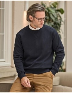 Ribbed Interlock Crew Neck0