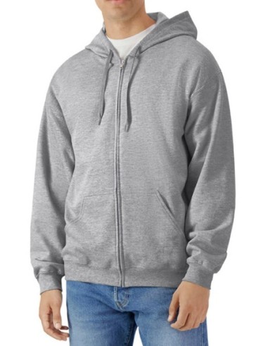 Softstyle Midweight Full Zip Hooded Sweat1