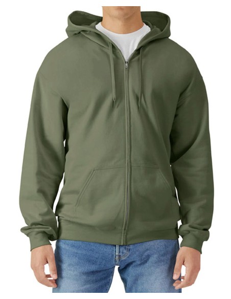 Softstyle Midweight Full Zip Hooded Sweat4