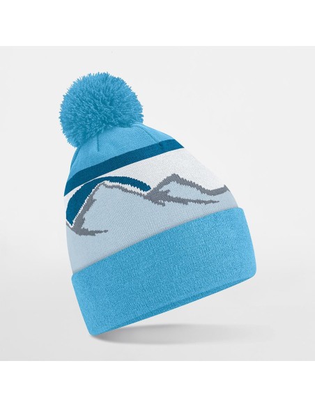 Mountain Peaks Pom Pom Beanie2