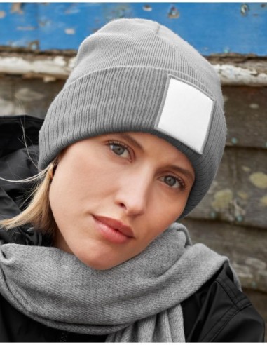 Appliqué Patch Beanie0
