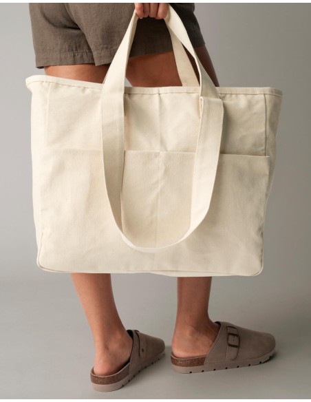 Double Handle Cargo Pocket Tote4
