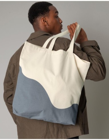 Organic Cotton Wave Print Maxi Tote2