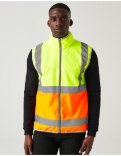 Pro Hi-Vis Full Zip Gilet0