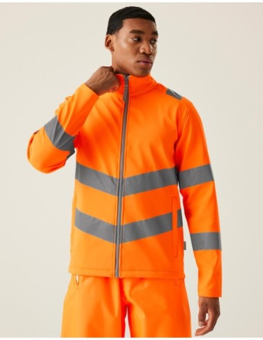Pro Hi-Vis Ablaze Softshell0