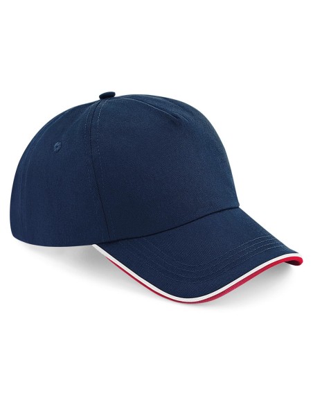 Authentic 5 Panel Cap - Piped Peak12
