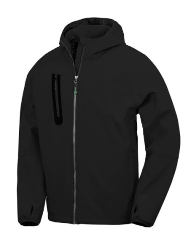 3-Layer Recycled Printable Casual Hooded Softshell0