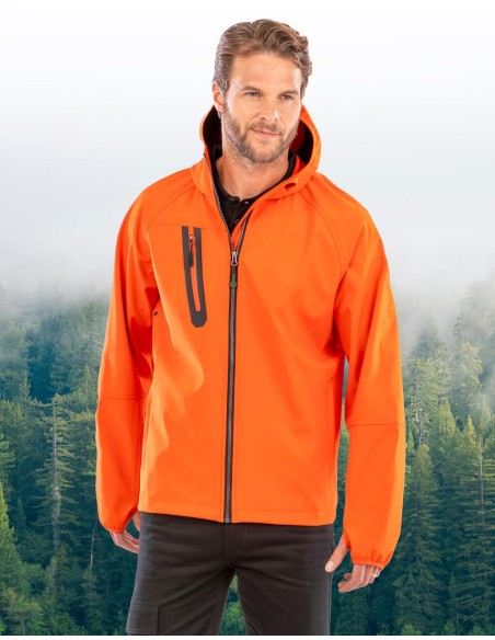 3-Layer Recycled Printable Casual Hooded Softshell3