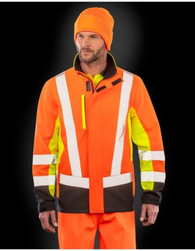 Recycled 3-Layer Printable 3-Tone Safety Softshell1
