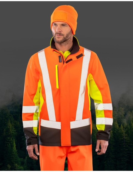 Recycled 3-Layer Printable 3-Tone Safety Softshell2