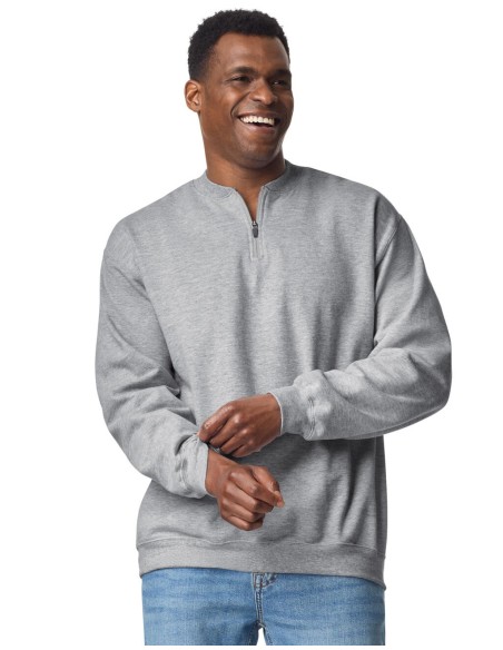 Softstyle Midweight Adult Fleece 14 Zip Sweat1