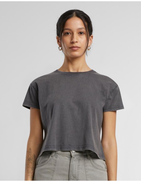 Ladies Vintage Cropped Tee5