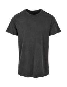 Acid Washed Round Neck Tee3 2