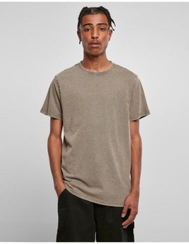 Acid Washed Round Neck Tee3