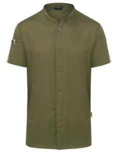 Short-Sleeve Chef Jacket Green-Generation1 2