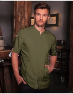 Short-Sleeve Chef Jacket Green-Generation1