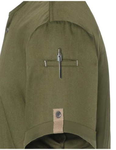 Short-Sleeve Chef Jacket Green-Generation2