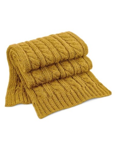 Cable Knit Melange Scarf3