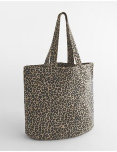 Leopard Print Canvas Shopper0