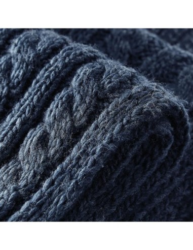 Cable Knit Melange Scarf6