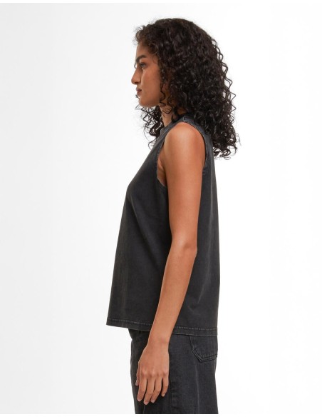 Ladies Vintage Washed Sleeveless Tee1