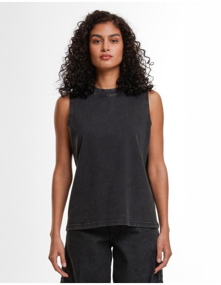 Ladies Vintage Washed Sleeveless Tee3